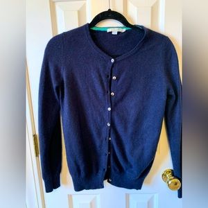 Classic navy cardigan from Boden